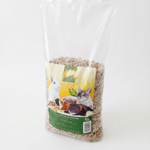 ekologiškas natūralus medžio granulių kraikas graužikams artaura 5l